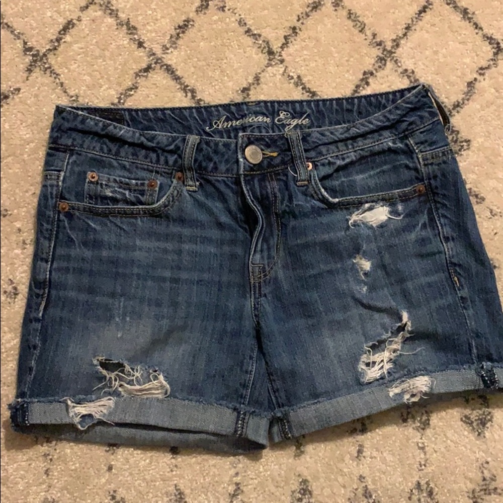 American eagle boyfriend jean shorts